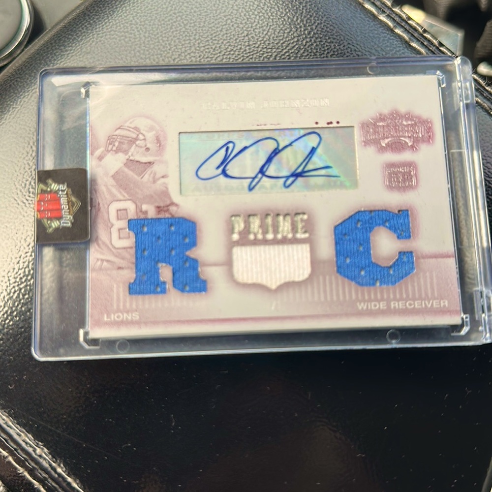 Topps 2007 Calvin Johnson Topps certified autograph issue   **1 of 1** rookie